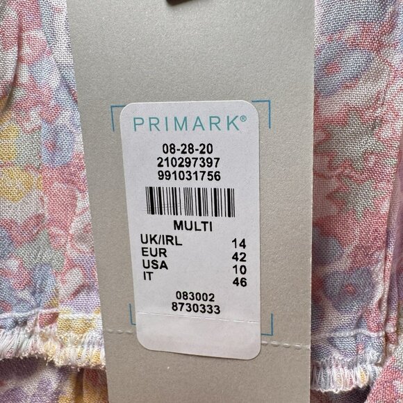 womens primark pastel summer dress Size 10 US Floral Spring Lightweight - Picture 7 of 9